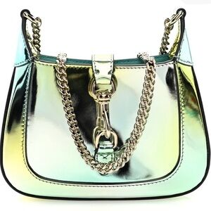 Gucci Gold Mirrored Jackie Notte Bag